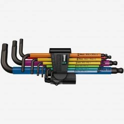SALE Wera 073593 - Multicolor Hex + Ball End Hex Metric L-key Clip Set
