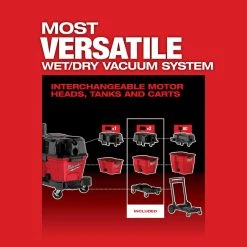 MILWAUKEE POWER TOOLS Milwakee 0920-22HD - M18 FUEL™ 9 Gallon Dual-Battery Wet/Dry Vacuum