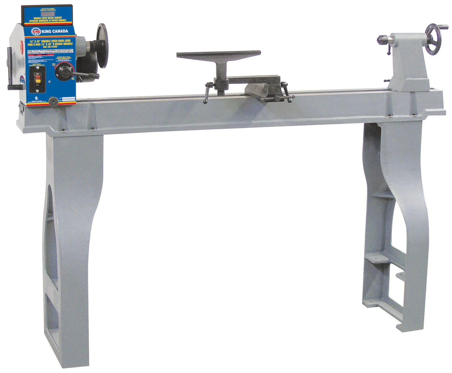 KING CANADA KWL-1443VS - 14” X 43” Variable Speed Wood Lathe 3 KING CANADA KWL-1443VS - 14” X 43” Variable Speed Wood Lathe