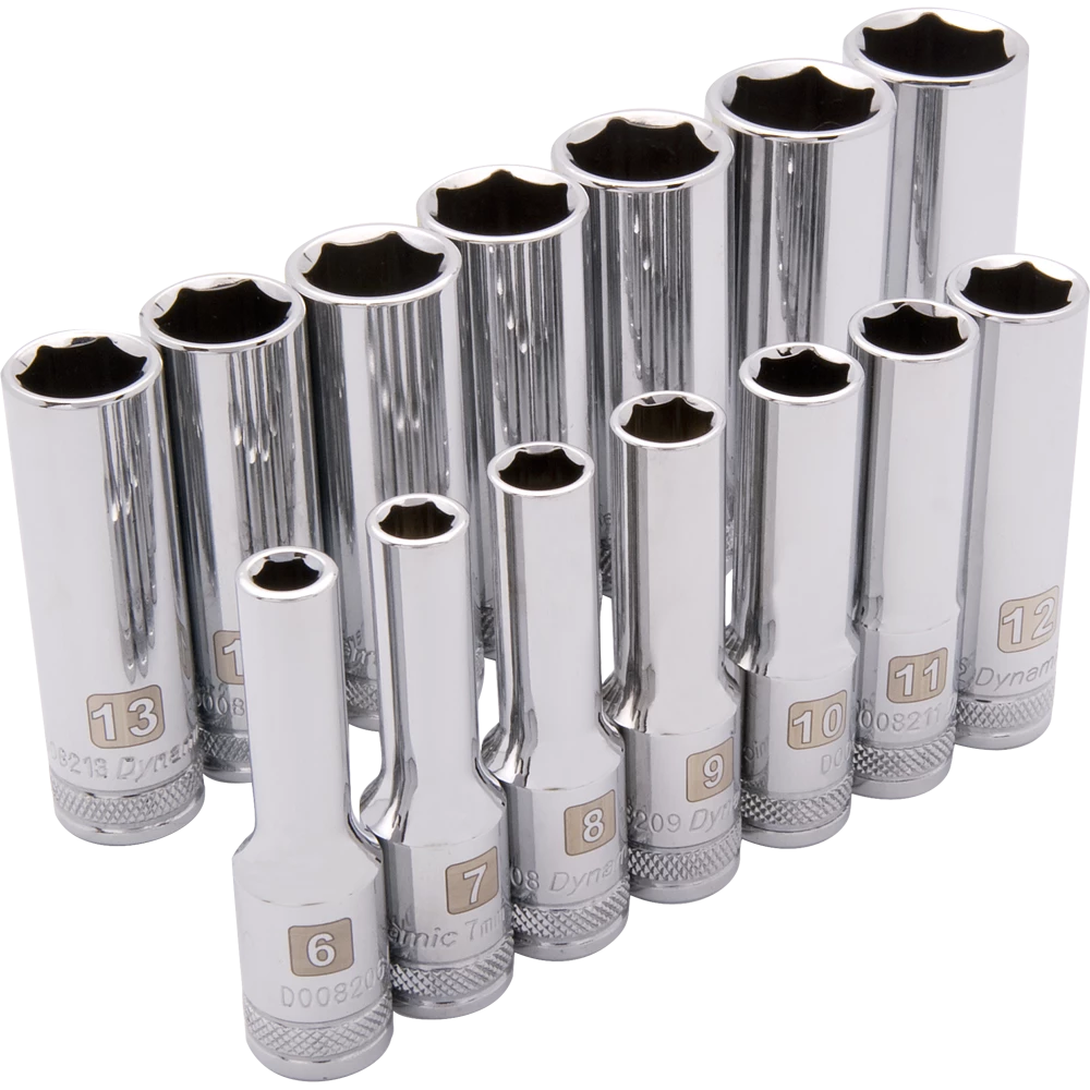 Dynamic GT-D010005 - 14 PIECE 6 POINT DEEP METRIC SOCKET SET DRIVING AND FASTENING ACCESSORIES 3 Dynamic GT-D010005 - 14 PIECE 6 POINT DEEP METRIC SOCKET SET DRIVING AND FASTENING ACCESSORIES