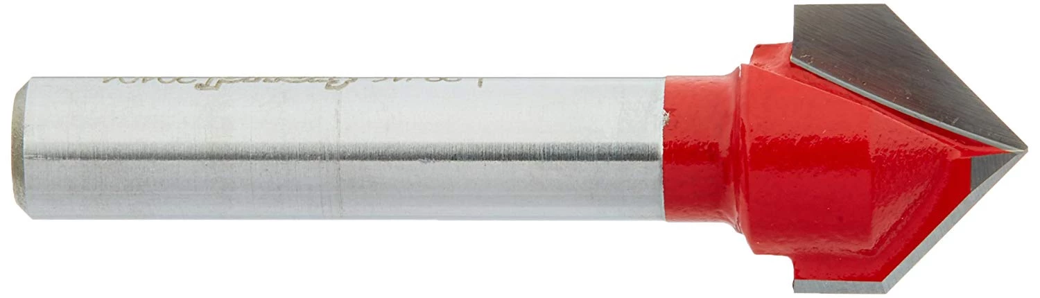 WOODWORKING Roll Over Image To Zoom In Freud 1/2" (Dia.) V Grooving Bit With 1/4" Shank (20-104) 3 WOODWORKING Roll Over Image To Zoom In Freud 1/2" (Dia.) V Grooving Bit With 1/4" Shank (20-104)