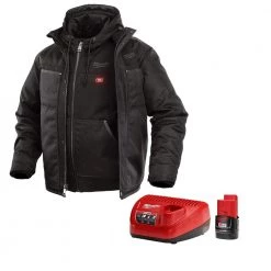 Milwukee MILWAUKEE 251B-21M - E M12 TOUGHSHELL BLACK HEATED JACKET KIT WHAT'S NEW