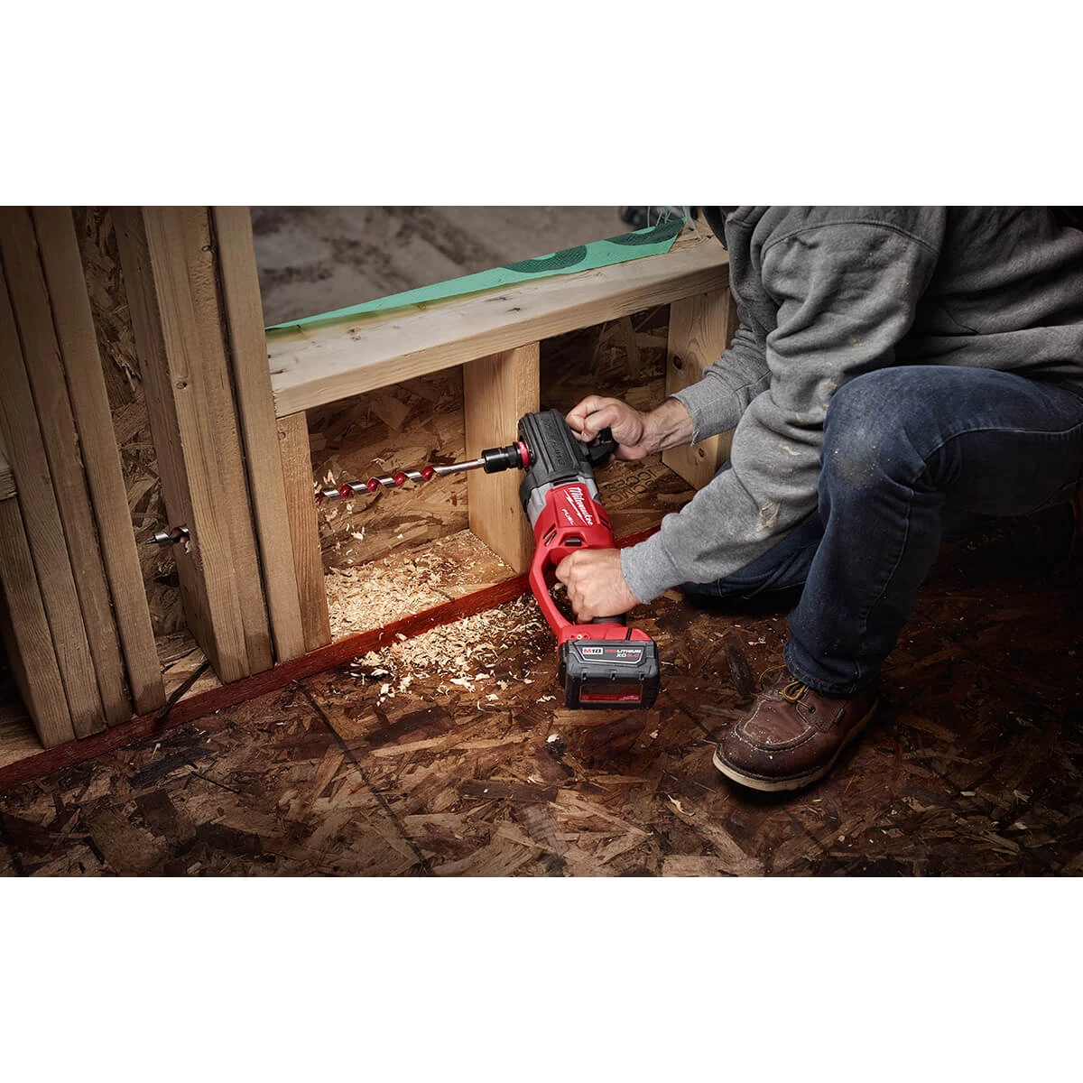 Milwaukee 2708-22 - M18 FUEL™ HOLE HAWG® Right Angle Drill W/ QUIK-LOK™ (Tool Only) SALE 10 Milwaukee 2708-22 - M18 FUEL™ HOLE HAWG® Right Angle Drill W/ QUIK-LOK™ (Tool Only) SALE