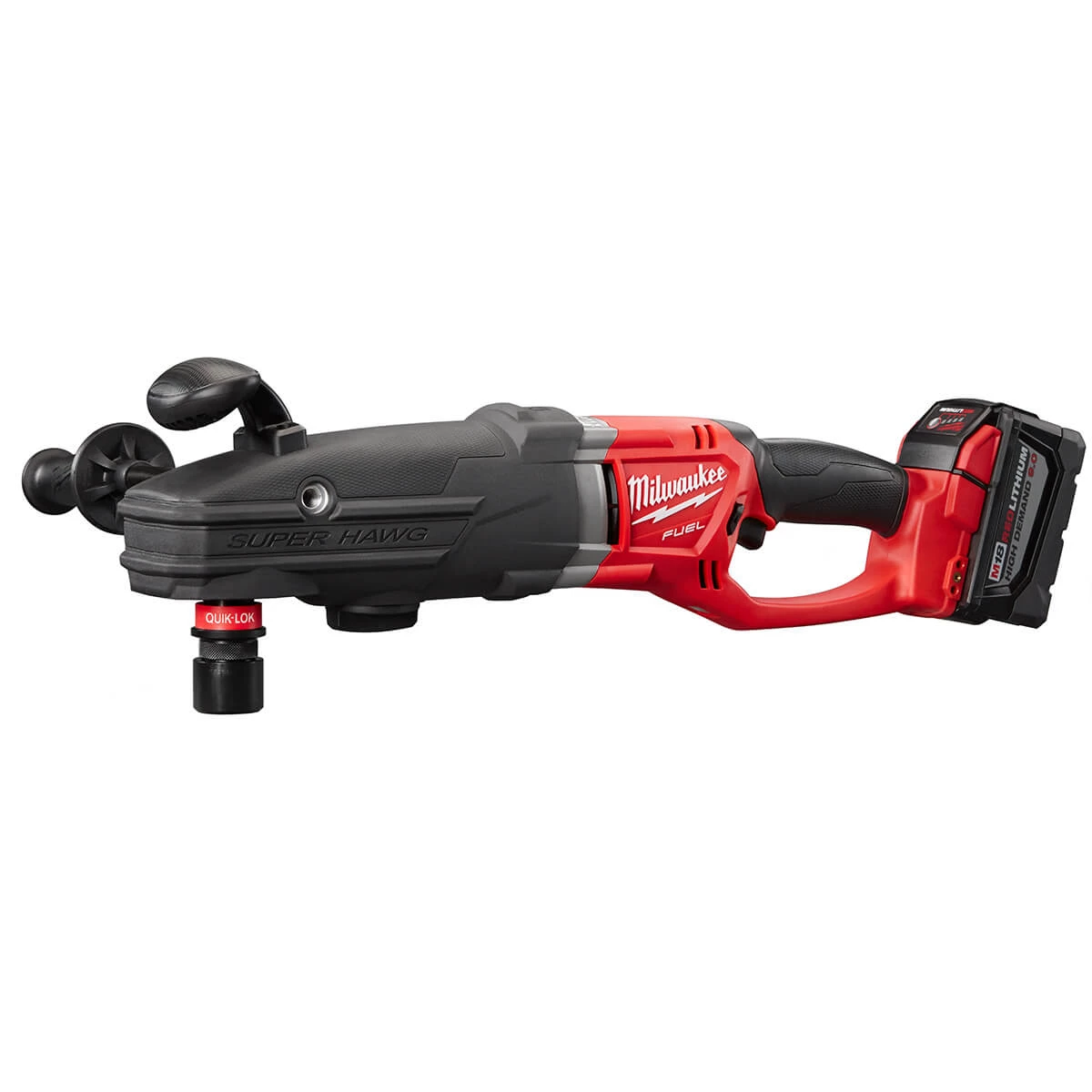 Milwaukee 2711-22HD M18 Fuel Super Hawg Right Angle Drill HD Kit W/ QUIK-LOK POWER TOOLS 4 Milwaukee 2711-22HD M18 Fuel Super Hawg Right Angle Drill HD Kit W/ QUIK-LOK POWER TOOLS