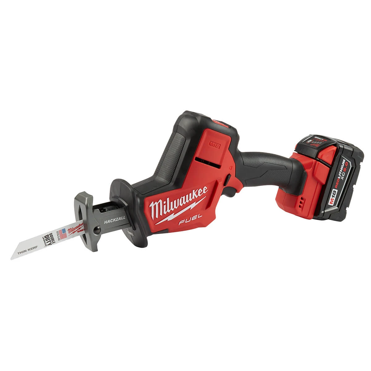 Milwaukee 2719-21 - M18 FUEL Hackzall With 5.0Ah Battery & C 3 Milwaukee 2719-21 - M18 FUEL Hackzall With 5.0Ah Battery & C