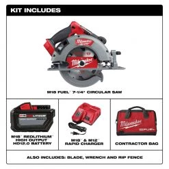 Milwaukee 2732-21HD - M18 FUEL™ 7-1/4" Circular Saw Kit POWER SAWS 11 Milwaukee 2732-21HD - M18 FUEL™ 7-1/4