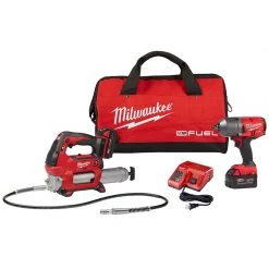 Milwaukee 2767-22GG Gen II M18 1/2" High Torque Impact & Grease Gun Combo Kit