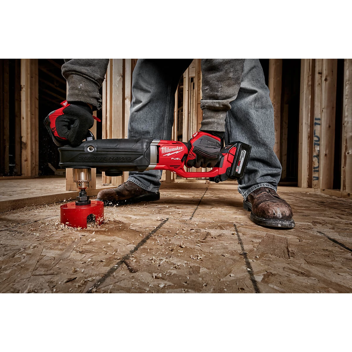 Milwaukee 2809-22 - M18 FUEL™ SUPER HAWG™ 1/2" Right Angle Drill Kit 8 Milwaukee 2809-22 - M18 FUEL™ SUPER HAWG™ 1/2" Right Angle Drill Kit