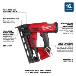 Milwaukee 2841-20 - M18 FUEL™ 16 Gauge Angled Finish Nailer NAILERS AND STAPLERS