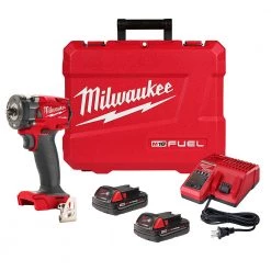 Milwaukee FASTENING Miwlaukee 2854-22 - M18 Fuel 3/8" Compact Impact Wrench Kit - 5.0Ah; Replaces 2754-22 24 Milwaukee FASTENING Miwlaukee 2854-22 - M18 Fuel 3/8