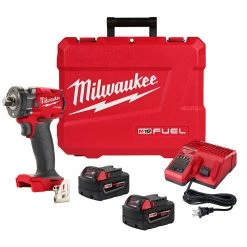 POWER TOOLS Milwaukee 2855P-22 - M18 FUEL™ 1/2 Compact Impact Wrench W/ Pin Detent Kit