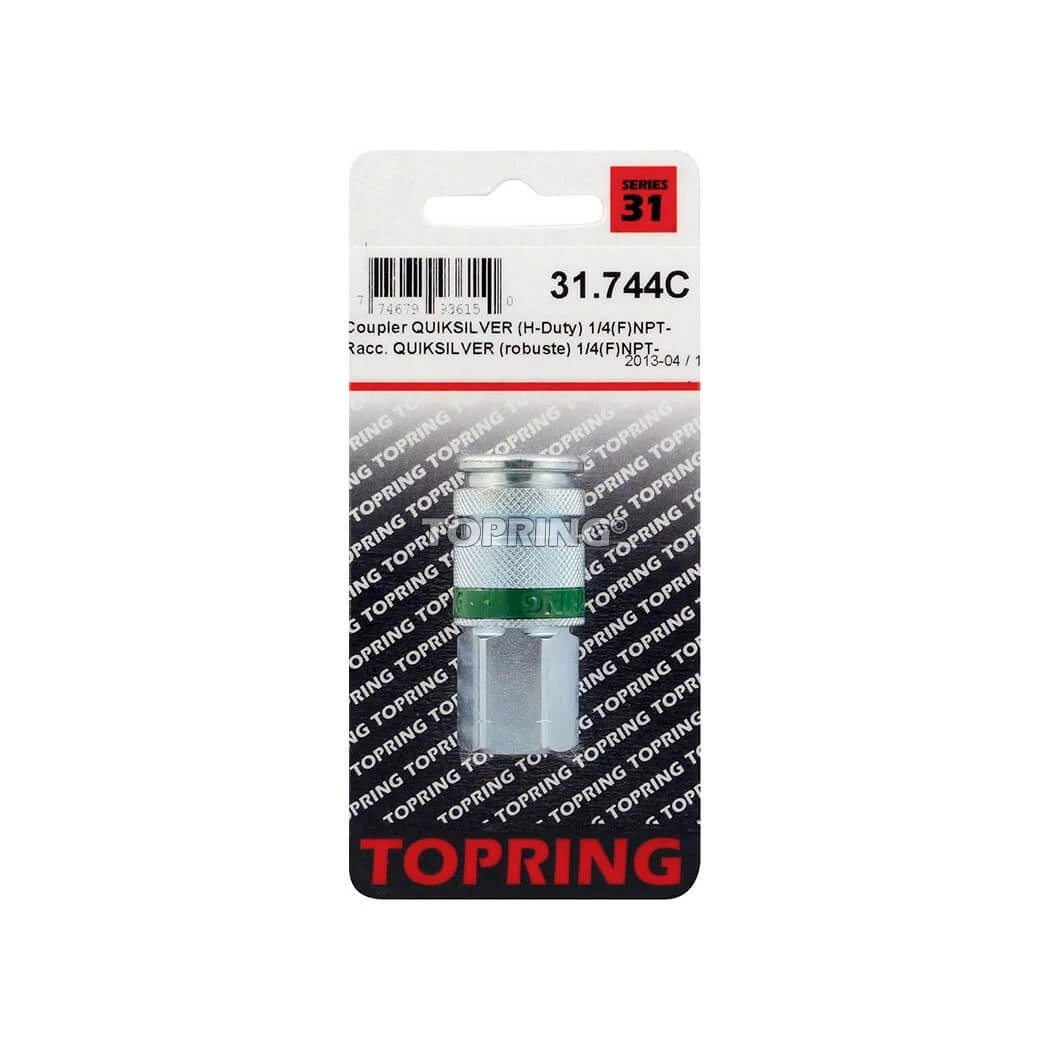 TOPRING Coup. QUIKSILVER H-D (ULTRAFLO) 1/4(F)NPT ACCESSORIES 3 TOPRING Coup. QUIKSILVER H-D (ULTRAFLO) 1/4(F)NPT ACCESSORIES
