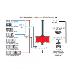 ACCESSORIES Freud Rabbeting Bit With Bearing Set