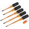 Klein Screwdriver Set, 1000V Slim-Tip Insulated And Magnetizer, 6-Piece 33736INS 2 Klein Screwdriver Set, 1000V Slim-Tip Insulated And Magnetizer, 6-Piece 33736INS