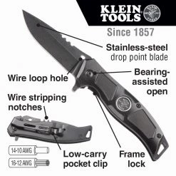 Klein 44228 - Electrician’s Bearing-Assisted Open Pocket Knife SALE