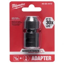 DRIVING AND FASTENING ACCESSORIES Milwaukee 48-03-4410 - SHOCKWAVE™ 1/2" Square To 1/4" Hex Adapter