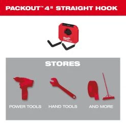 STORAGE Milwaukee 48-22-8334 - PACKOUT™ 4” Straight Hook