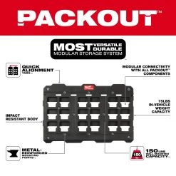 PACKOUT STORAGE MILWAUKEE 48-22-8487 - PACKOUT™ Large Wall Plate