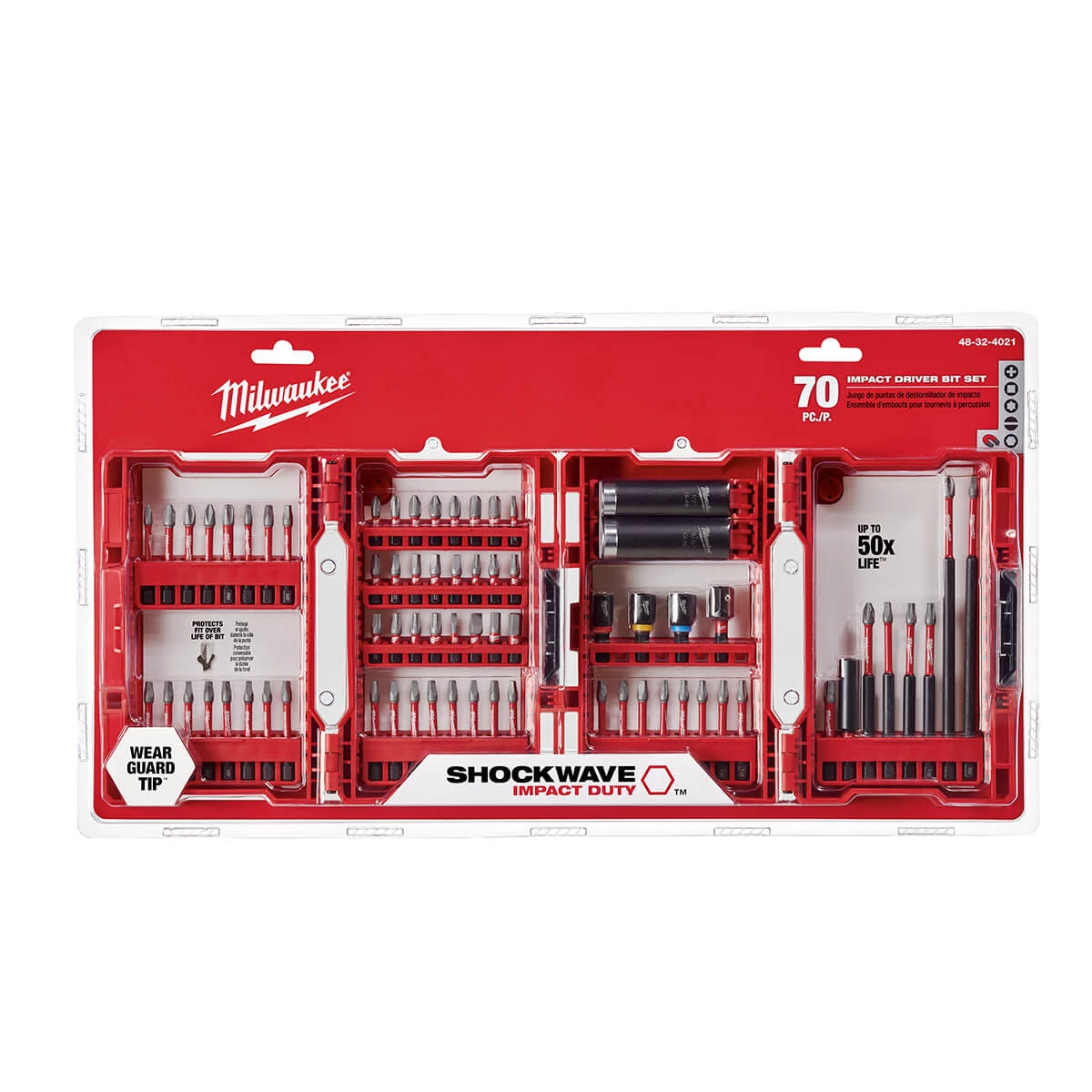 Milwaukee™ (48-32-4021) 70 Piece Milwaukee Shockwave Impact Duty Driver Bit Set ACCESSORIES 3 Milwaukee™ (48-32-4021) 70 Piece Milwaukee Shockwave Impact Duty Driver Bit Set ACCESSORIES