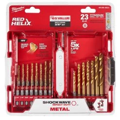 DRIVING AND FASTENING ACCESSORIES Milwaukee 48-89-4631 - SHOCKWAVE™ Titanium Drill Bit Set - 23PC