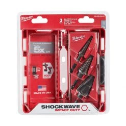 DRIVING AND FASTENING ACCESSORIES Milwaukee 48-89-9257 - Shockwave Impact Duty Step Bit Kit-Electrician