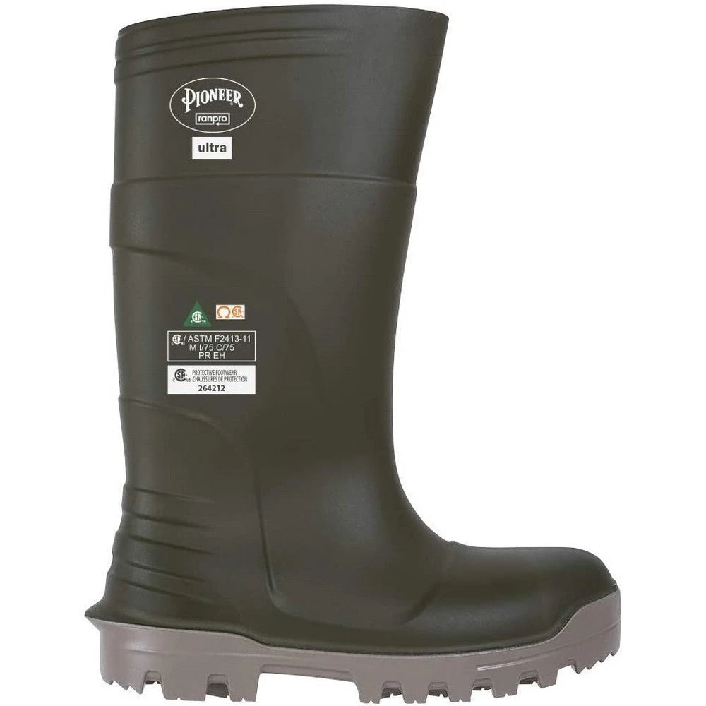 BOOTS AND SHOES Pioneer V4240140-7 Minus 50 Degree Composite Toe Polyurethane Work Boot, Green, -10 3 BOOTS AND SHOES Pioneer V4240140-7 Minus 50 Degree Composite Toe Polyurethane Work Boot, Green, -10