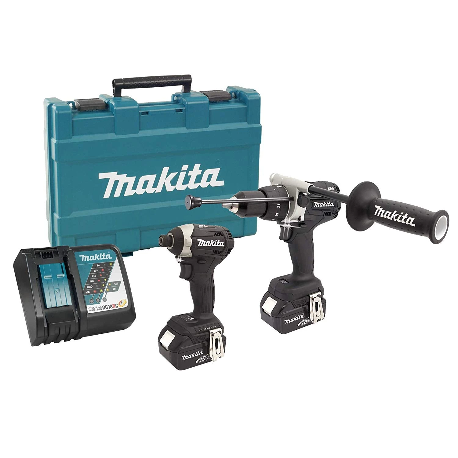 Makita DLX2176TB - 18V Hammer Drill & Impact Driver Combo Kit 3 Makita DLX2176TB - 18V Hammer Drill & Impact Driver Combo Kit