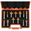 CMT 800.505.11 - 13pc Router Bit Set - 1/2" Shank