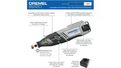 DREMEL 8220-1/28 12V Max Lithium-ion Cordless Rotary Tool Kit 7 DREMEL 8220-1/28 12V Max Lithium-ion Cordless Rotary Tool Kit