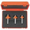 CMT 838.001.11 - 3 PC ROUNDOVER ROUTER BIT SET