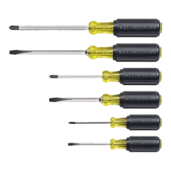 Klein Screwdriver Set, Slotted And Phillips, 6-Piece