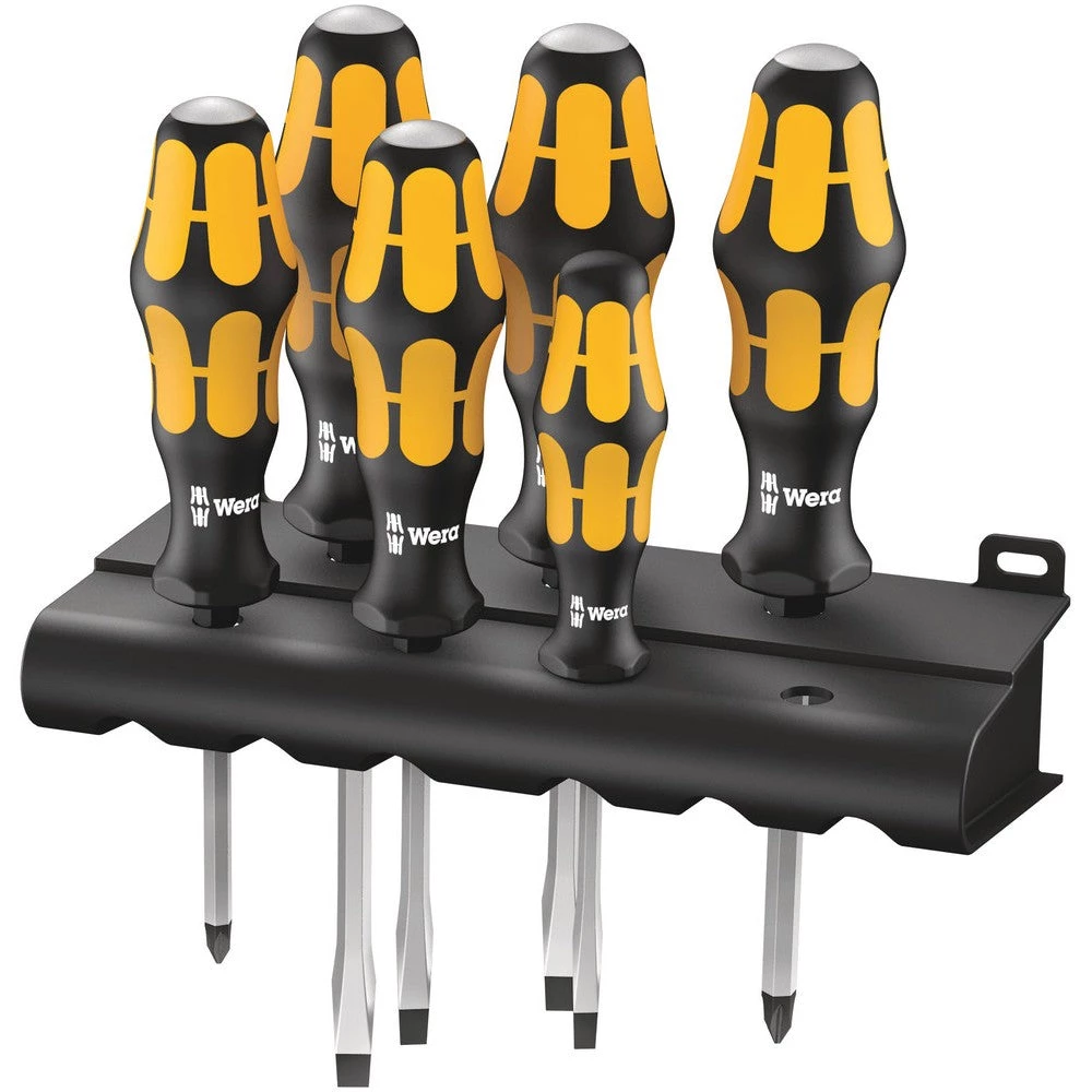 HAND TOOLS Wera 018282- 932/6 Screwdriver Set Kraftform Wera: Chiseldriver And Rack 3 HAND TOOLS Wera 018282- 932/6 Screwdriver Set Kraftform Wera: Chiseldriver And Rack