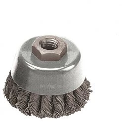 Pearl CLWBK458B - 4" X 5/8-11 Wire Brush, Stringer Bead, Tempered Steel. ABRASIVES