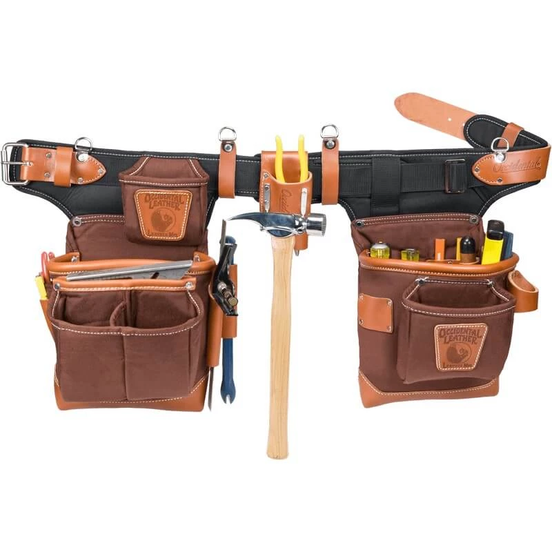 Occidental Leather 9855LH Adjust-to-Fit Fat Lip Tool Bag Set - Cafe - Left 3 Occidental Leather 9855LH Adjust-to-Fit Fat Lip Tool Bag Set - Cafe - Left