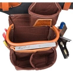 Occidental Leather 9855LH Adjust-to-Fit Fat Lip Tool Bag Set - Cafe - Left 9 Occidental Leather 9855LH Adjust-to-Fit Fat Lip Tool Bag Set - Cafe - Left