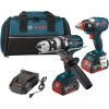 POWER TOOLS Bosch CLPK224-181 18-volt Lithium-Ion 2-Tool Combo Kit