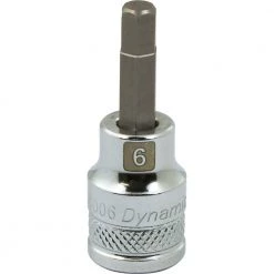 DRIVING AND FASTENING ACCESSORIES Dynamic 3/8" D BIT Socket HEX 6 MM