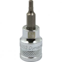 DRIVING AND FASTENING ACCESSORIES Dynamic 3/8" D BIT Socket HEX 1/8"