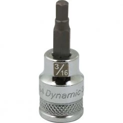 Dynamic 3/8" D BIT Socket HEX 3/16"
