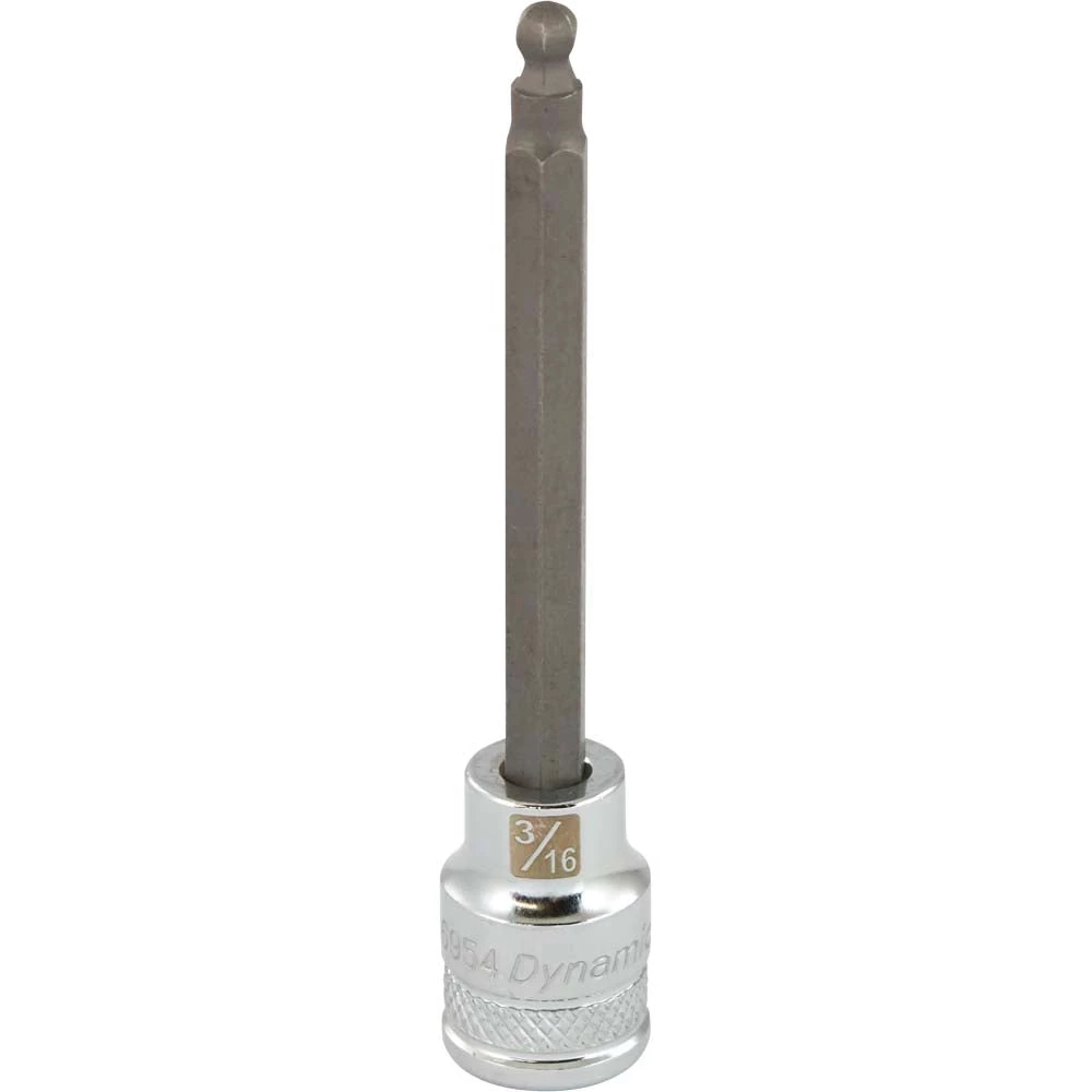 DRIVING AND FASTENING ACCESSORIES Gray GT-D006954 - 3/8" DRIVE BIT SOCKET HEX BALL NOSE 3/16" 3 DRIVING AND FASTENING ACCESSORIES Gray GT-D006954 - 3/8" DRIVE BIT SOCKET HEX BALL NOSE 3/16"