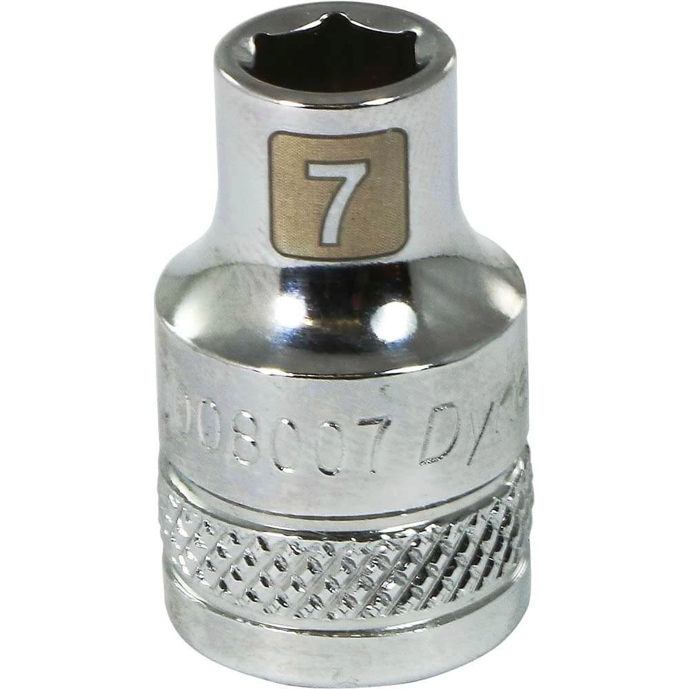 Dynamic 3/8" D 6 PT 7MM Chrome Socket 3 Dynamic 3/8" D 6 PT 7MM Chrome Socket
