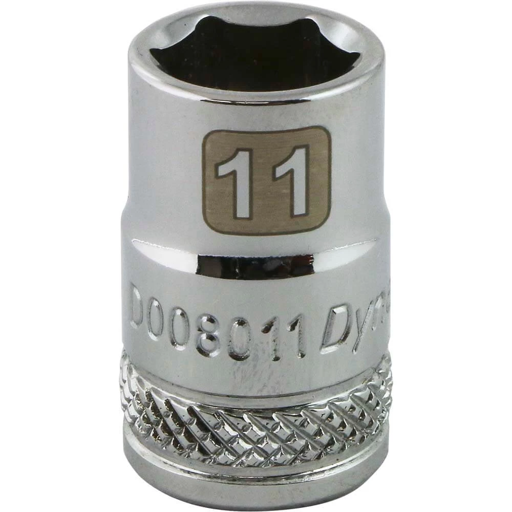 Dynamic 3/8" D 6 PT 11MM Chrome Socket 3 Dynamic 3/8" D 6 PT 11MM Chrome Socket