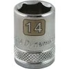DRIVING AND FASTENING ACCESSORIES Dynamic 3/8" D 6 PT 14MM Chrome Socket