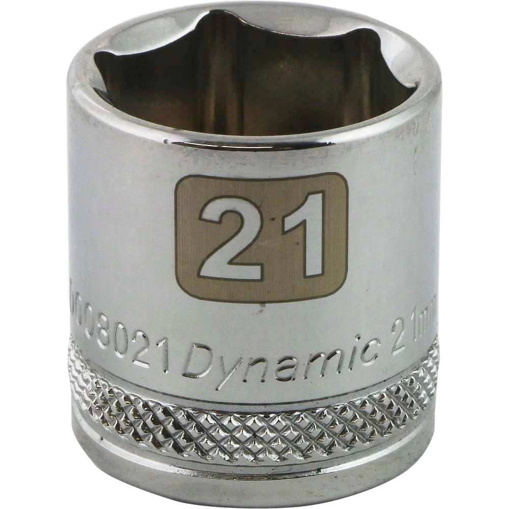 DRIVING AND FASTENING ACCESSORIES Dynamic 3/8" D 6 PT 21MM Chrome Socket 3 DRIVING AND FASTENING ACCESSORIES Dynamic 3/8" D 6 PT 21MM Chrome Socket
