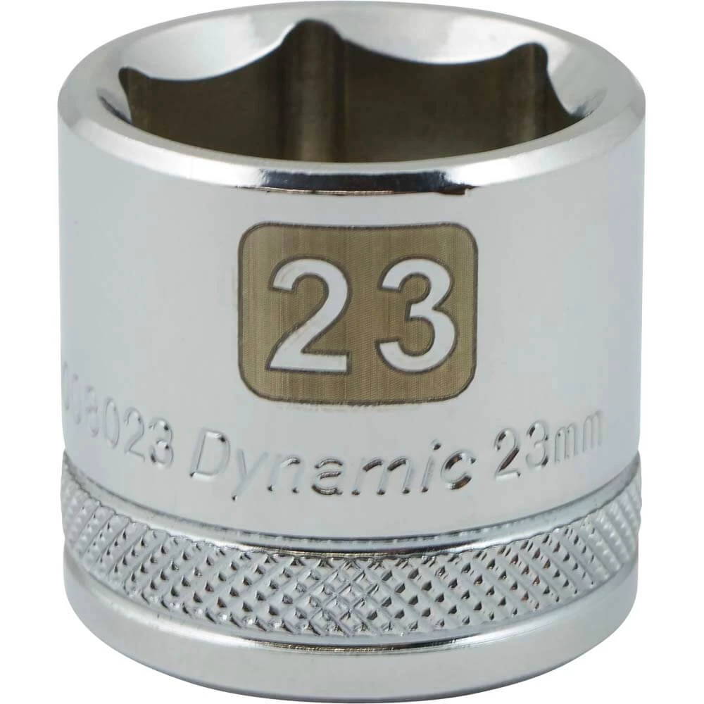DRIVING AND FASTENING ACCESSORIES Dynamic 3/8" D 6 PT 23MM Chrome Socket 3 DRIVING AND FASTENING ACCESSORIES Dynamic 3/8" D 6 PT 23MM Chrome Socket