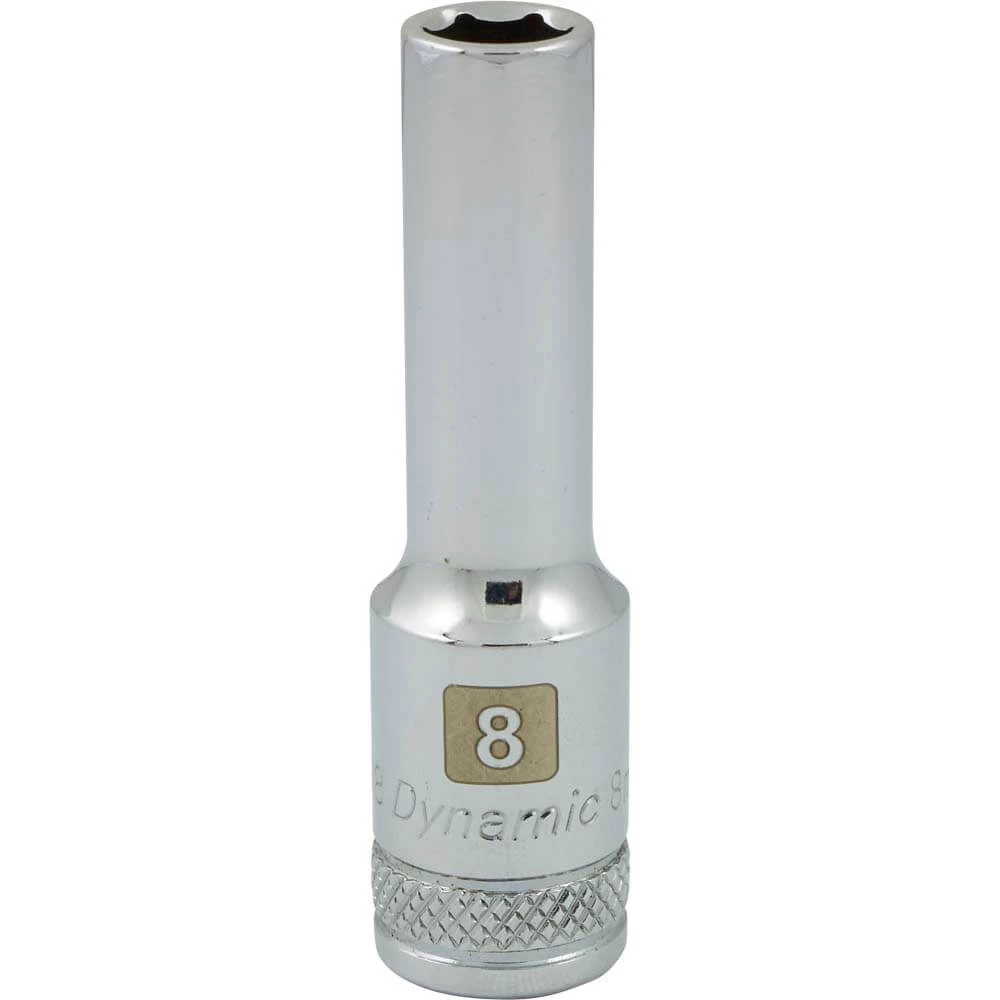 Dynamic 3/8" D 6 PT 8MM DEEP Chrome Socket 3 Dynamic 3/8" D 6 PT 8MM DEEP Chrome Socket
