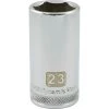 DRIVING AND FASTENING ACCESSORIES Dynamic 3/8" D 6 PT 23MM DEEP Chrome Socket
