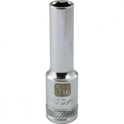 Dynamic 3/8" D 6 PT 5/16" DEEP Chrome Socket DRIVING AND FASTENING ACCESSORIES