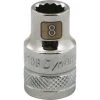 Gray GT-D009108 - 3/8" DRIVE 12 POINT 8MM CHROME SOCKET DRIVING AND FASTENING ACCESSORIES
