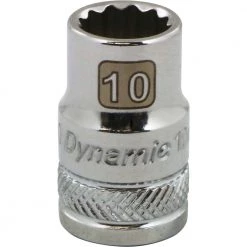 Gray GT-D009110 - 3/8" DRIVE 12 POINT 10MM CHROME SOCKET